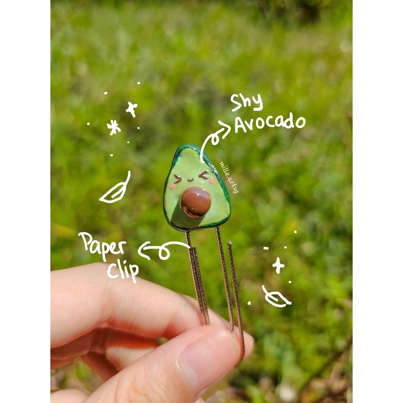 

Handmade Clay Paper Clip / Bookmark / Pembatas buku lucu clay