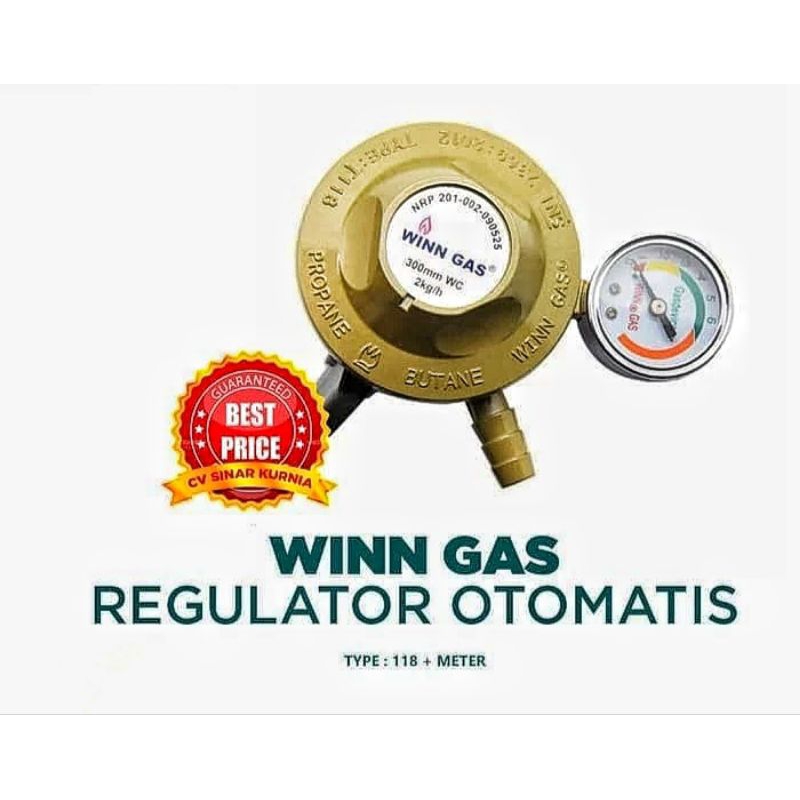 Winngas Kepala Regulator W118M / Regulator Tekanan Rendah Winn Gas W 118 M