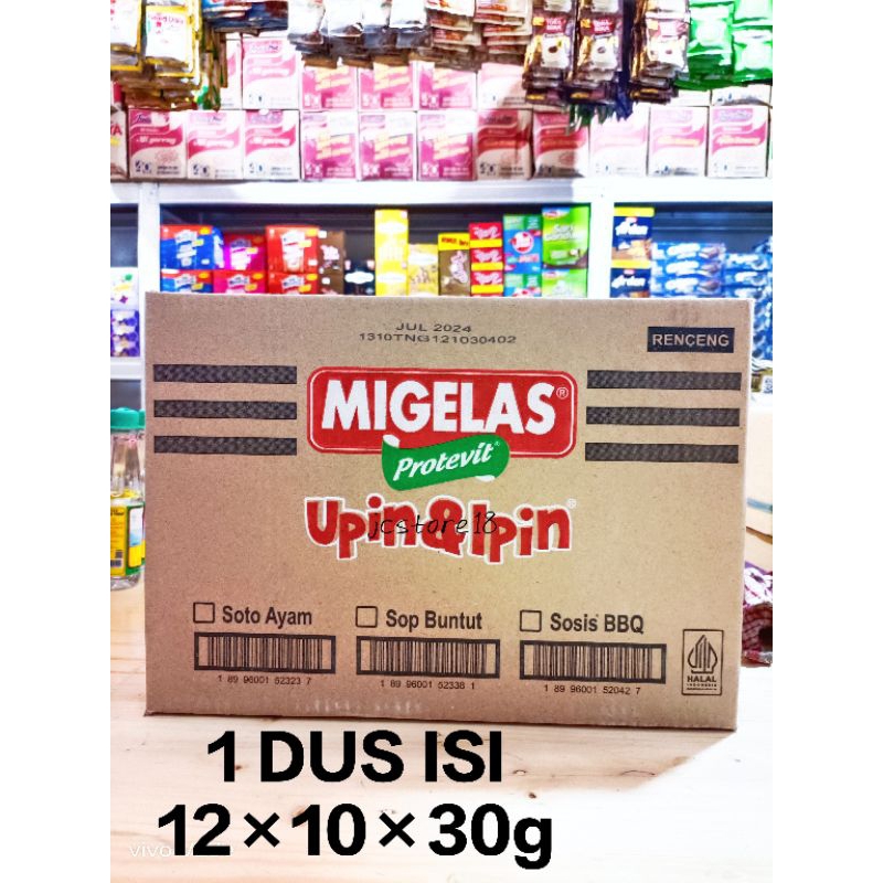 

[1 DUS] MIGELAS Upin Ipin 1 Dus Isi (12 × 10 × 30g)