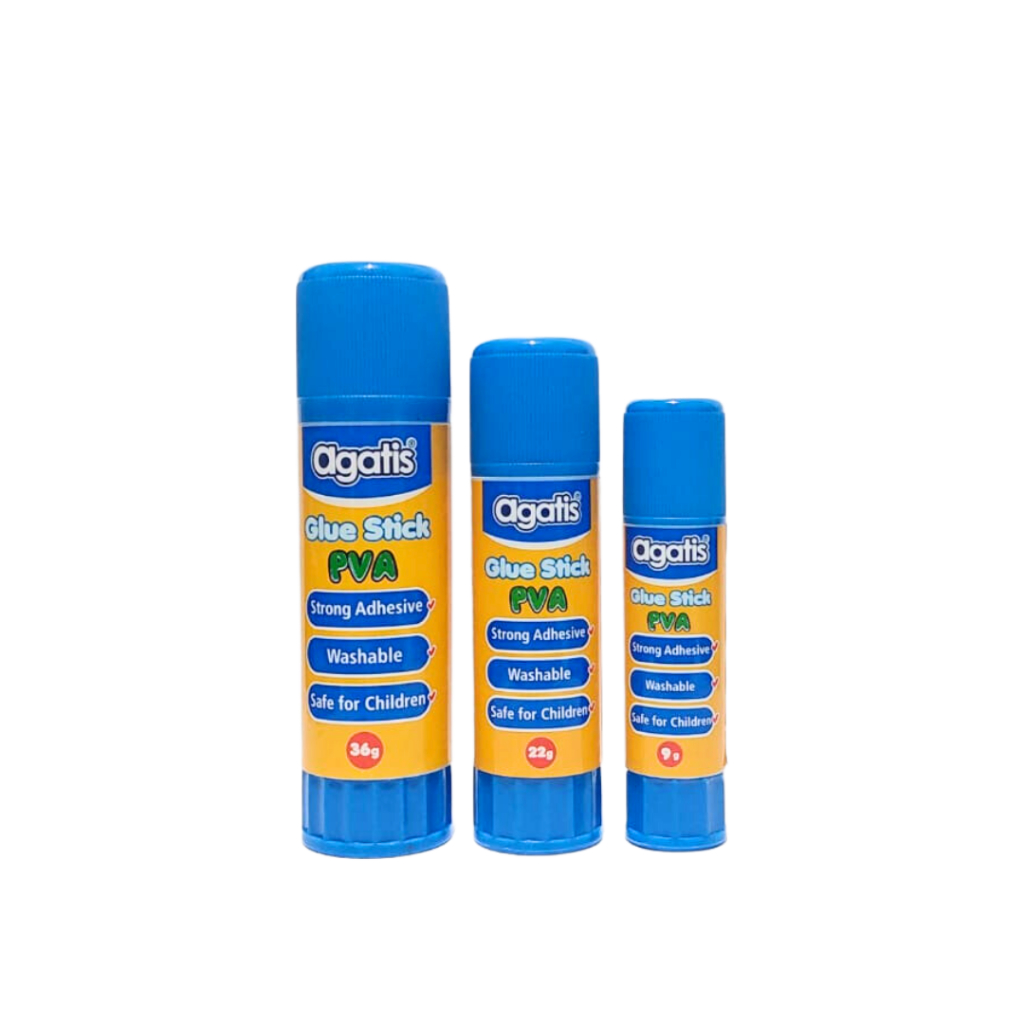 

Agatis Eco Glue Stick Set 2 PVA / Lem Stik 9gr 15gr 36gr