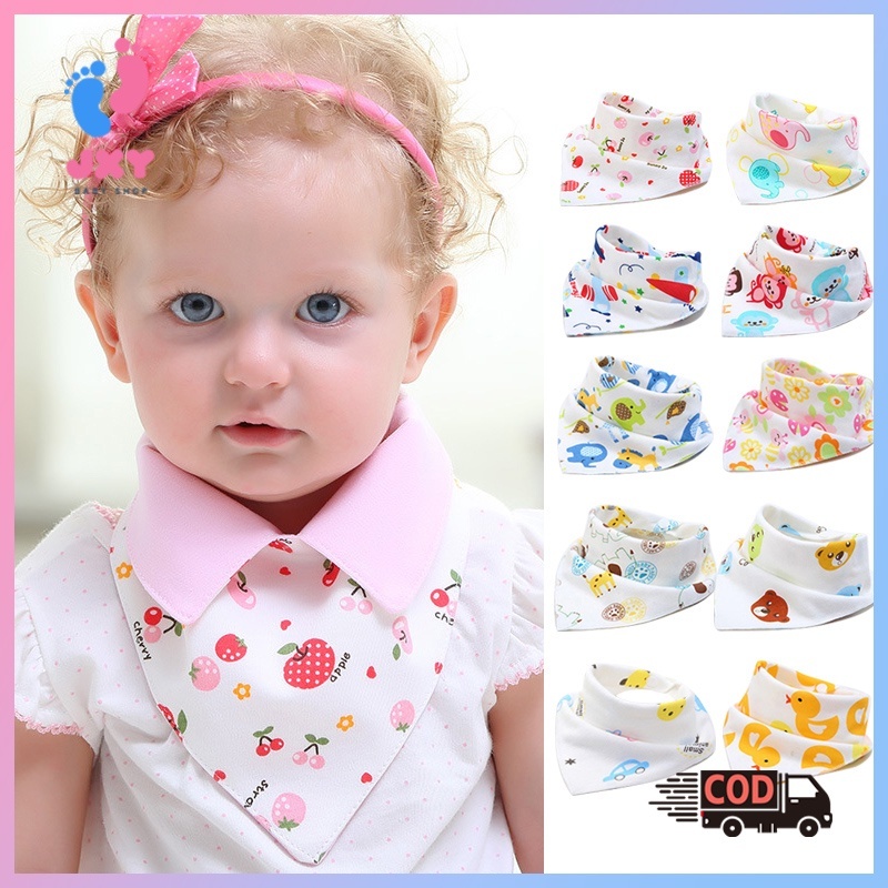 Baby Bib/Celemek bayi/Slabber Segitiga Bayi/Celemek Makan Bayi/Celemek makan bayi