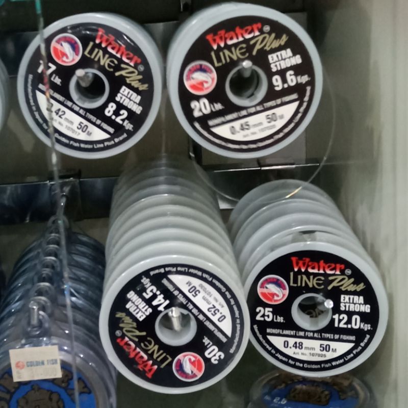 senar pancing water line plus extra strong 50m