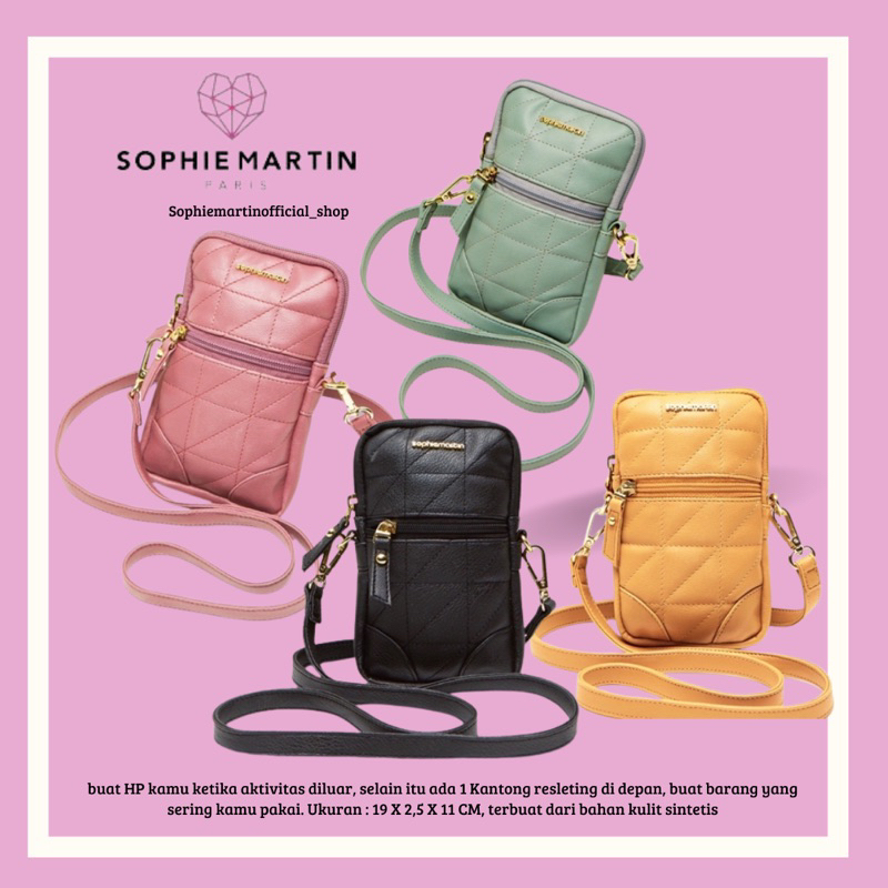 Tas Hp Selempang Wanita Import Sophie Martin Official Gemay