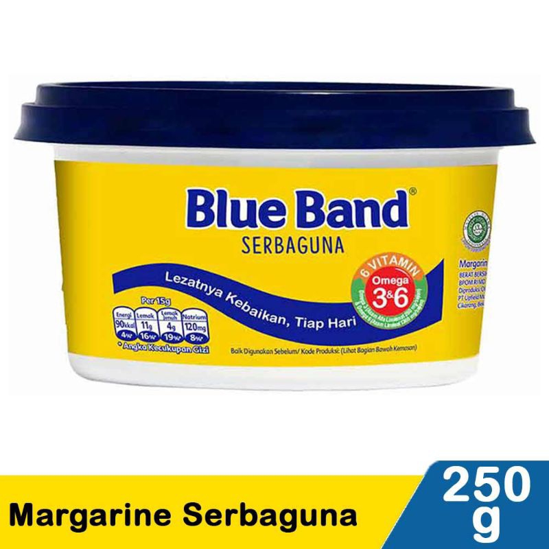 

Blue Band Margarine Serbaguna Cup 250 G
