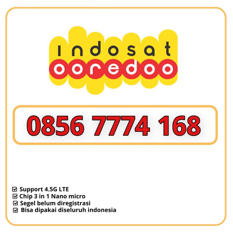 Perdana IM3 cantik Nomer cantik Indosat IM3 ilufa 168