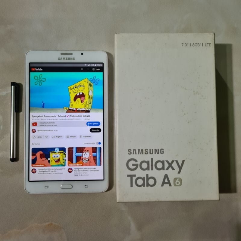 samsung tab a6 7inch T285 Second siap pakai