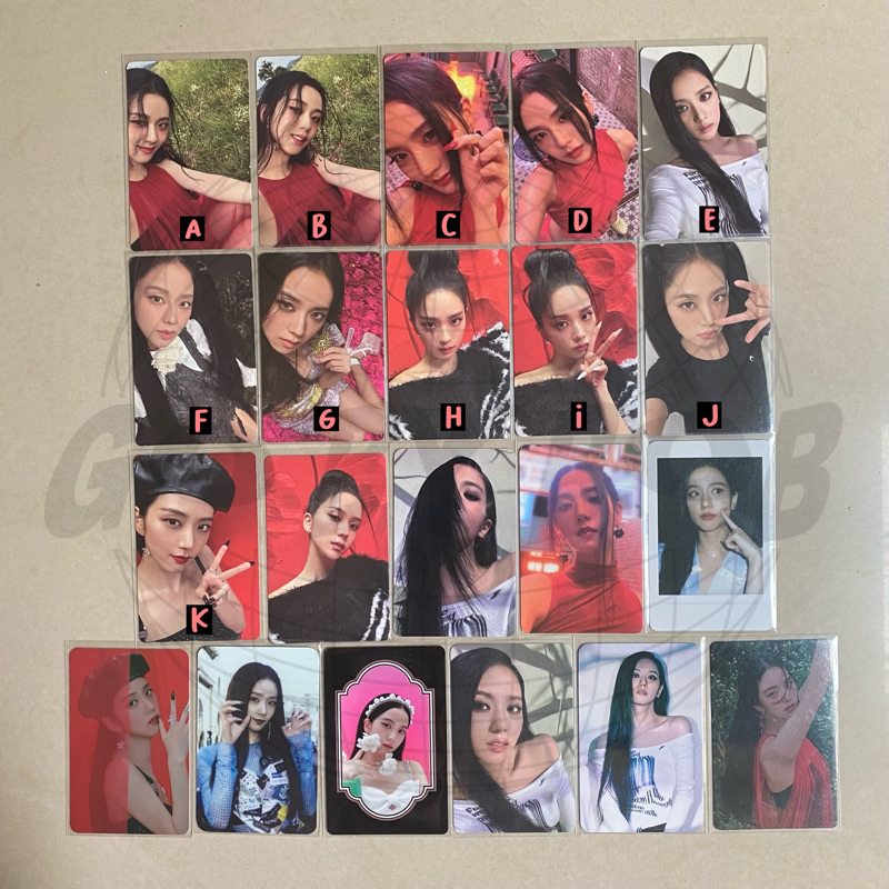 blackpink bp jisoo solo me flower album selca selfie black purple red ver version kit ktown4u ld coe