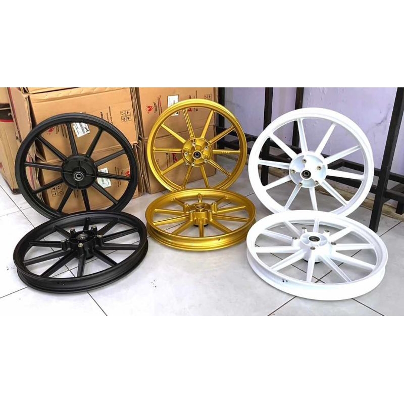 velg rossi MX king palang 8 cakram depan belakang set