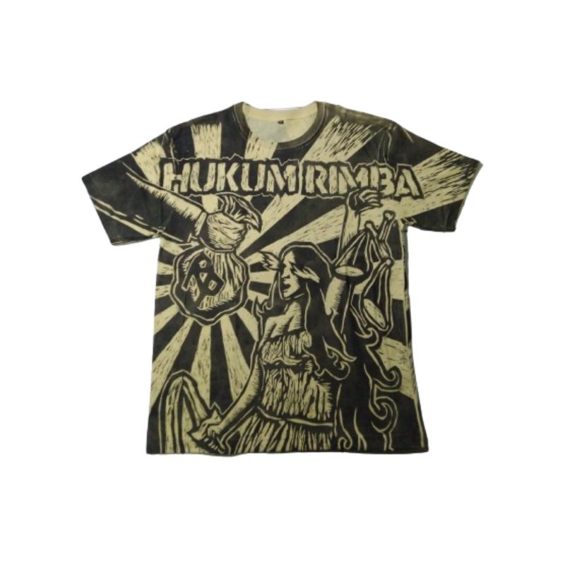 KAOS CUKIL - HUKUM RIMBA ( ALL OVER PRINT )