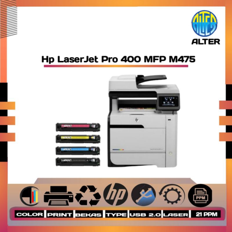 Printer Hp LaserJet Pro 400 Color M475dn Print,Scan,Copy