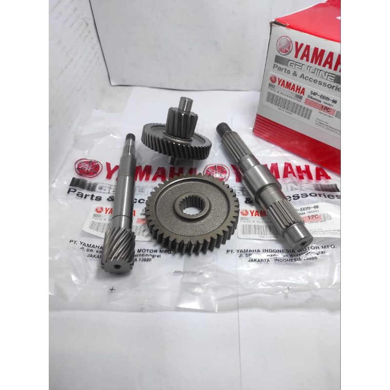 GiGi Rasio as pully Gardan Gear box Paket Yamaha Mio j 115 Mio GT115 X-Ride115 kode part 54P Yamaha 