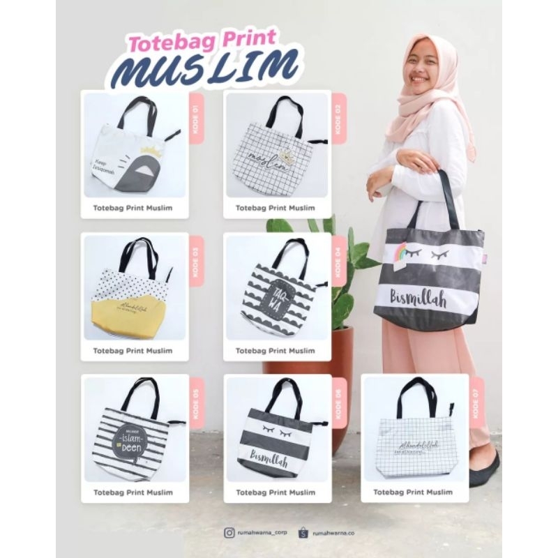 Totebag Muslim Rumah Warna