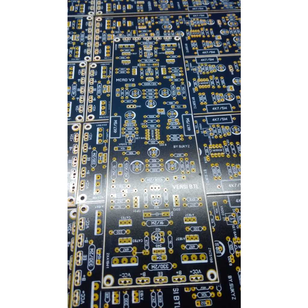 PCB MCRD V2 VERSI BTL PLUS SETING GAIN 1X SAMPAI 3X PENGUATAN