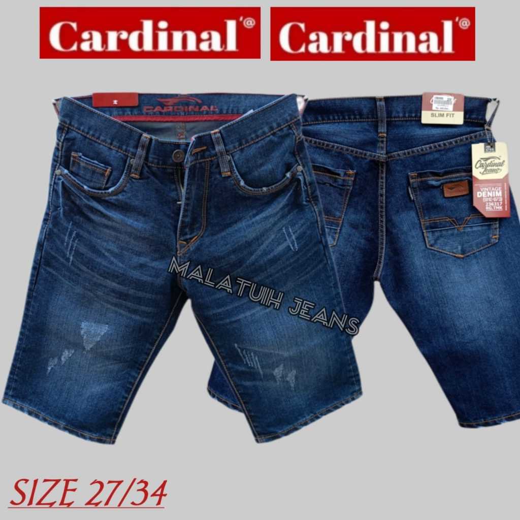 PROMO celana pendek premium // celana cardinal pria import  // celana jeans pendek // malatuih jeans