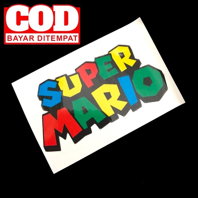 

stiker sticker super mario cuting