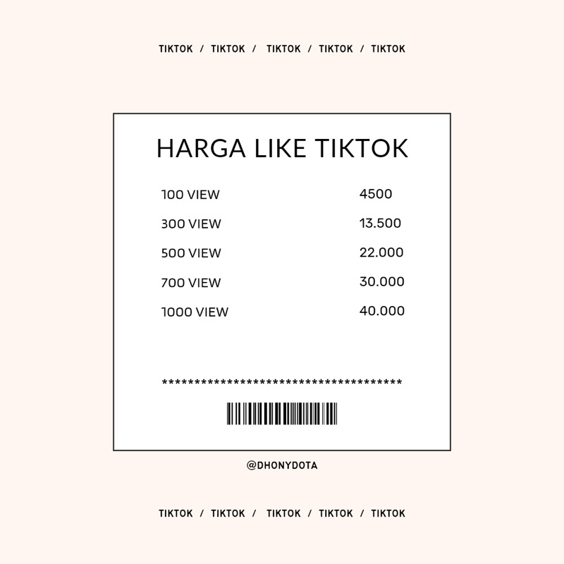 TIKTOK LIKE TERMURAH MASUK CEPAT
