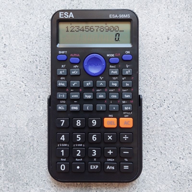 

Kalkulator Scientific Calculator Ilmiah Esa 98MS Kalkulator Sekolah Sin Cos Tan