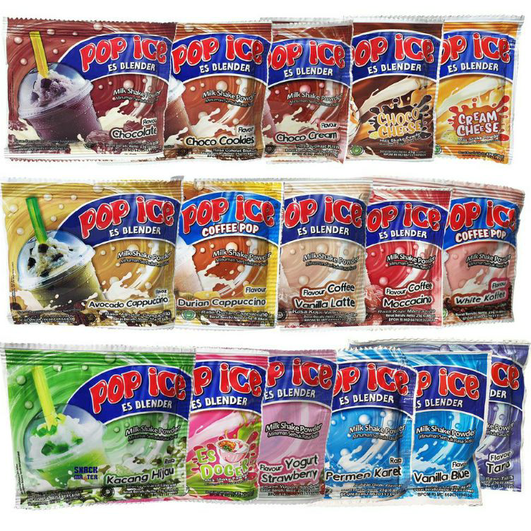 

➼➳✿✯ Pop Ice Renceng All Varian Rasa 1 renceng