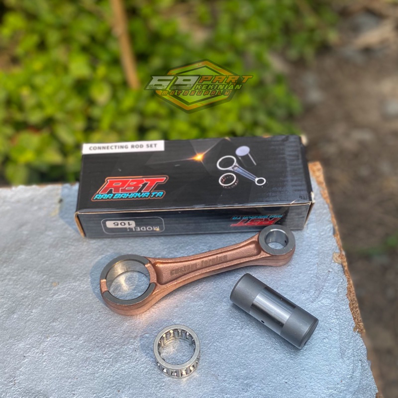 Stang seher stang piston rx z custom forging panjang 105 & 110 pin 15 big pen 22mm