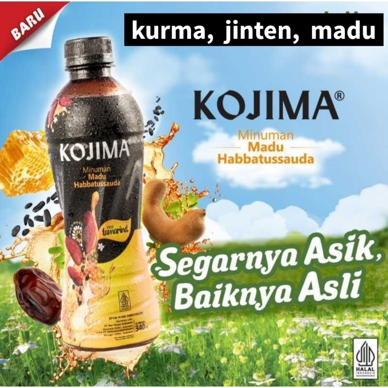 

KOJIMA Minuman Madu Habbatussauda Dari Kurma Jinten Madu HALAL isi 340ml Harga Promo