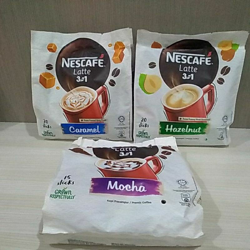 

Nescafe Latte Hazelnut / Mocha / Caramel / Milktea