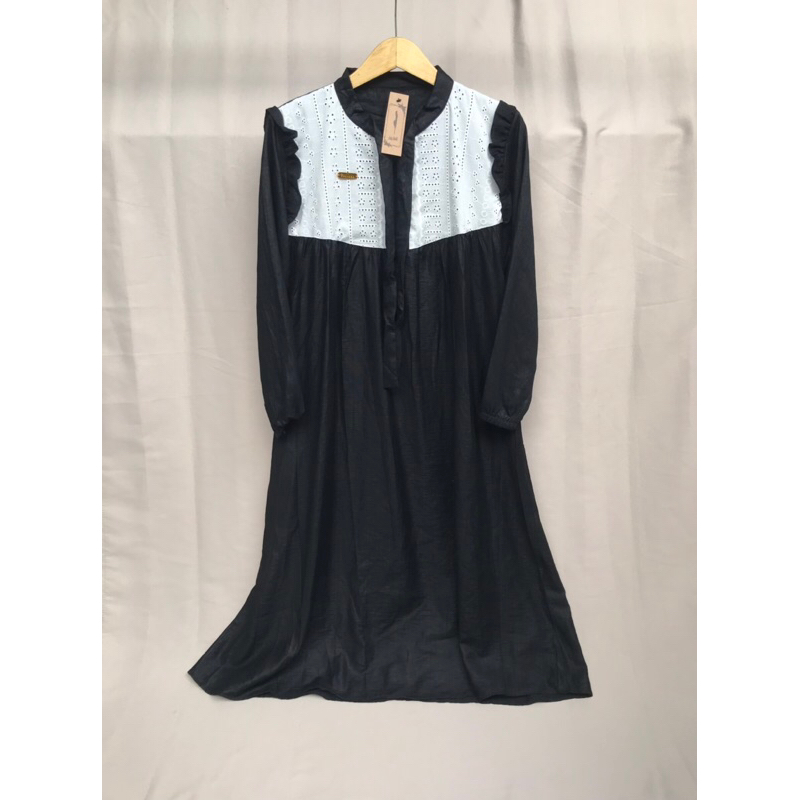 MIDI dress Korea hitam