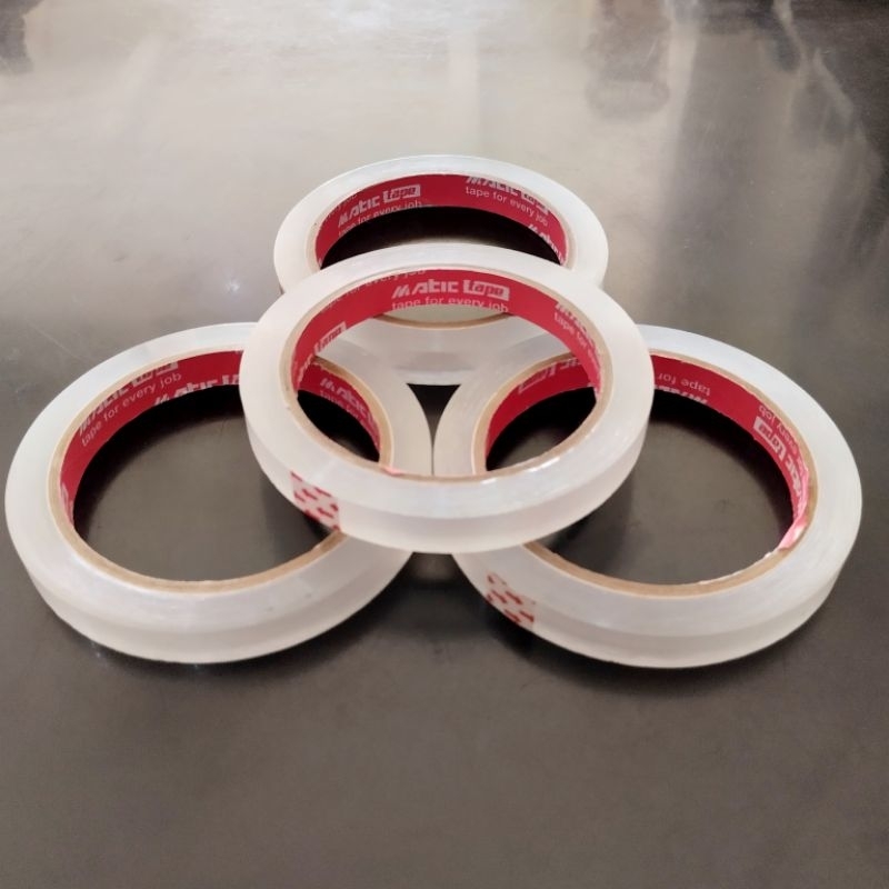 

[HARGA 1 PCS]Isolasi bening 12 mm/Selotip Matic Tape/Plester bening/isolasi bening