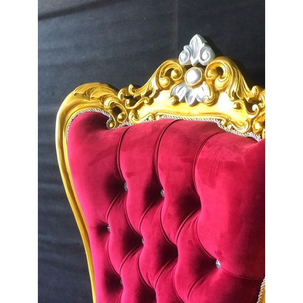 SET KURSI SOFA TERAS SYAHRINI GOLD MEWAH.SOFA SYAHRINI.SOFA KOBRA