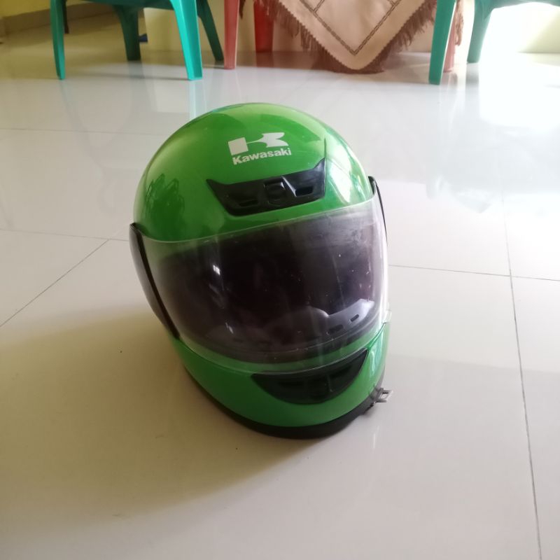HELM KAWASAKI NINJA R SS RR HIJAU ORIGINAL UNIT