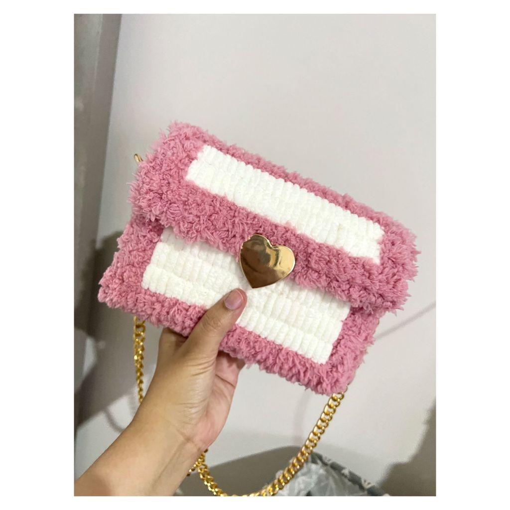 Tas Kanvas Plastik Selempang Wanita  Candy Bag 