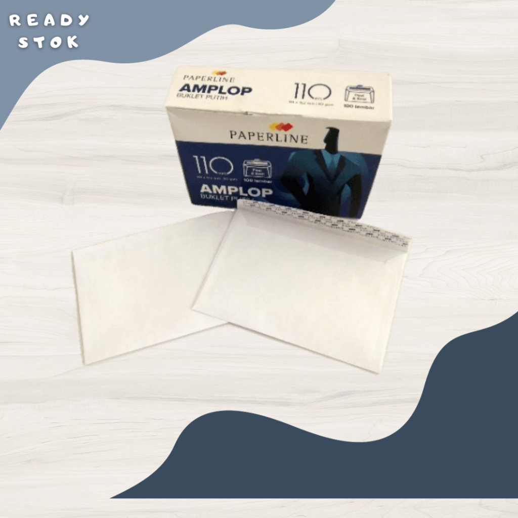 

AMPLOP 110 PPS / AMPLOP PUTIH /AMPLOP PAPERLINE / AMPLOP 110 PPS UK 114 X 162 mm (DUS)