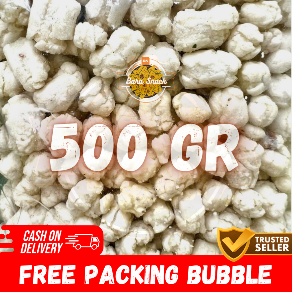 

[ 500gr ] Pilus Cikur / Pilus Kencur Rasa Original (Topping Cuanki / Baso Aci / Seblak) / Camilan Snack Kiloan Murah -B