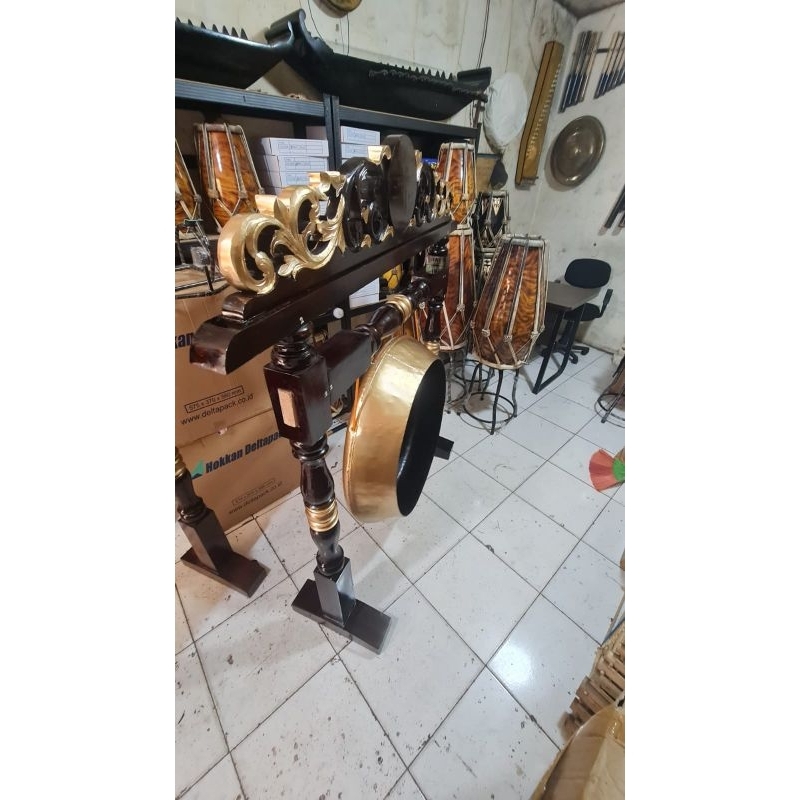 gong besi dim 70 cm + tiang gong