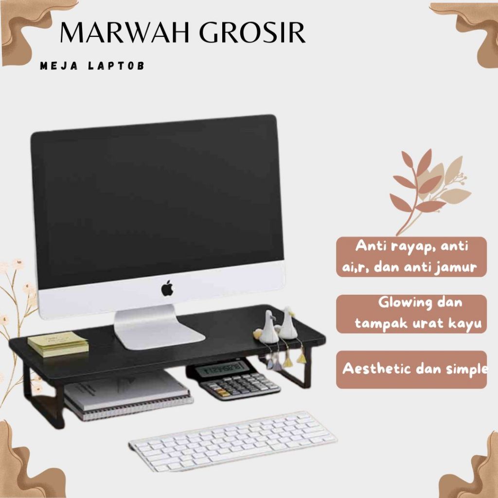 [STAND LAPTOP ] Monitor Stand Layar Komputer Rak Dudukan STAND LAPTOP yang Ditingkatkan Rak Komputer