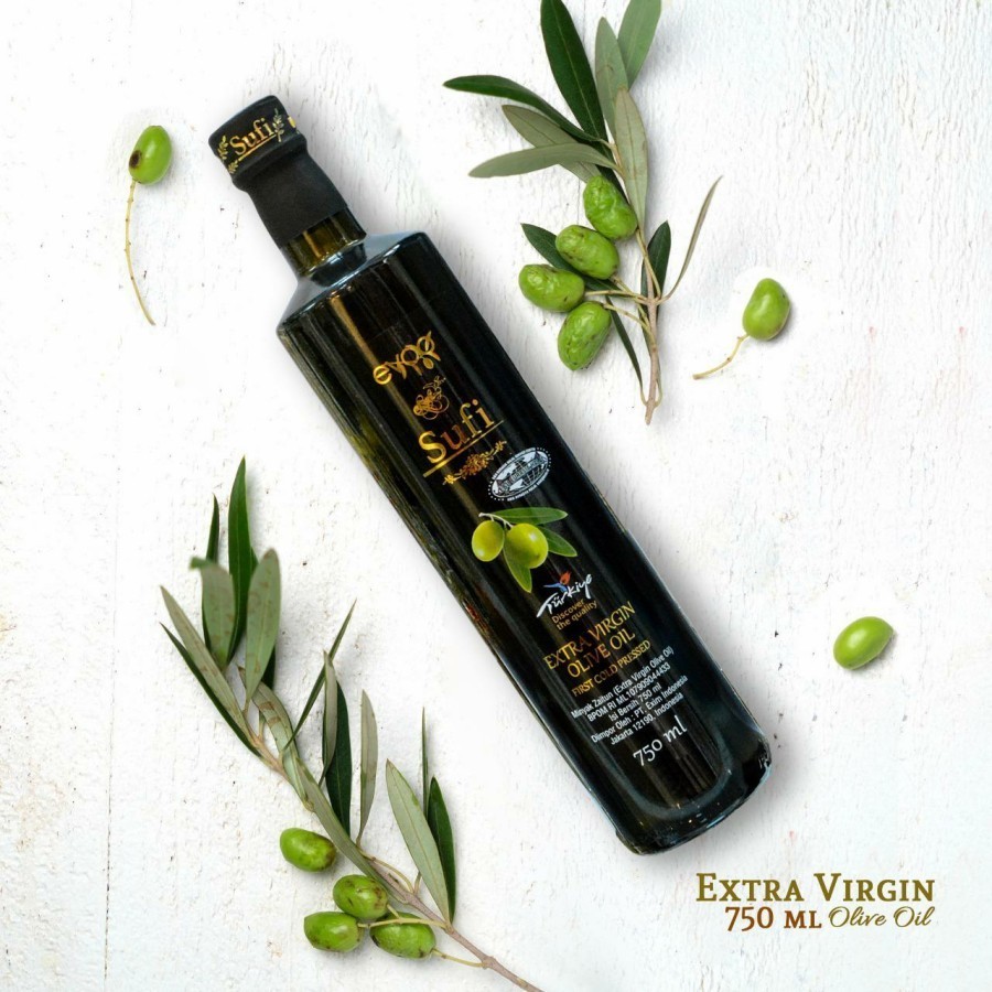MINYAK ZAITUN EXTRA VIRGIN OLIVE OIL (EVOO) SUFI KEMASAN 750 ml