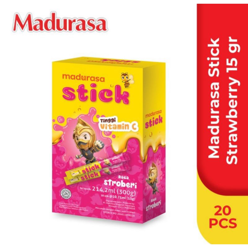 

madurasa stick strawberry 1 box tinggi vitamin C