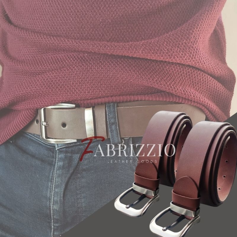 sabuk pria ikat pinggang kulit kerbau-BUFFAL0