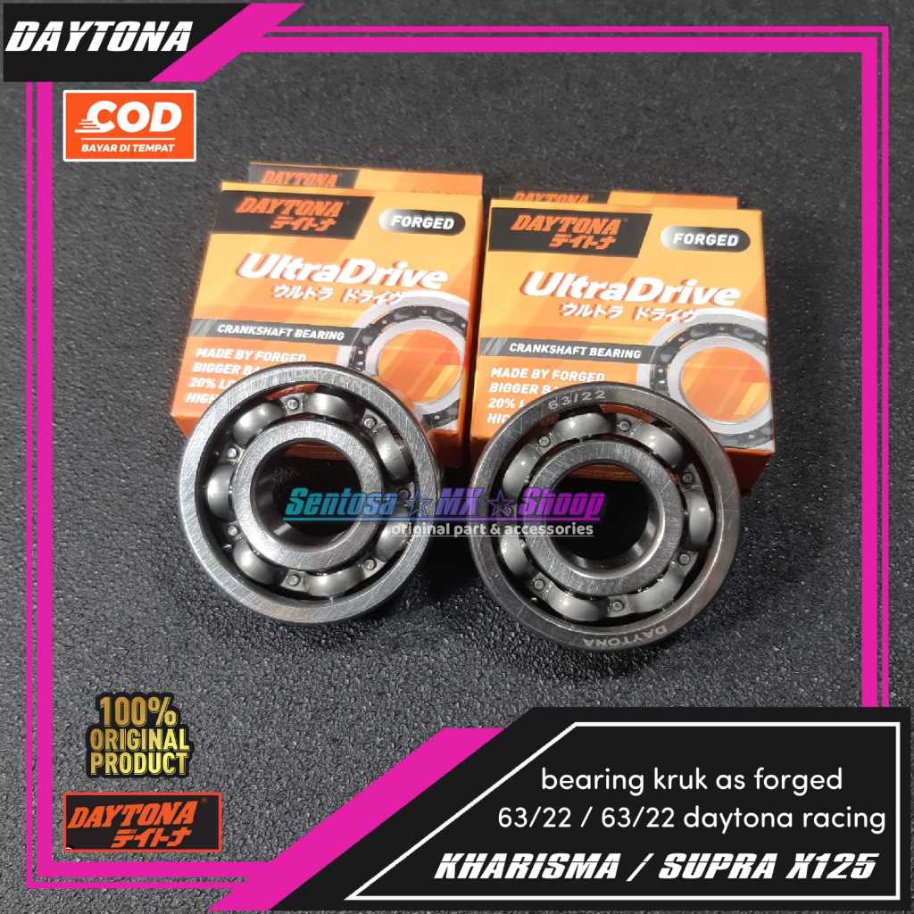 [ KHARISMA / SUPRA X125 / BLADE ] 63/22 - 63/22 BEARING KRUK AS / LAHAR SOKAR FORGED C3 DAYTONA RACI
