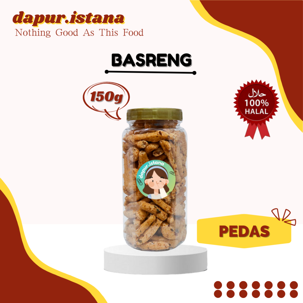 

keripik stick Basreng viral kemasan Toples 150gr