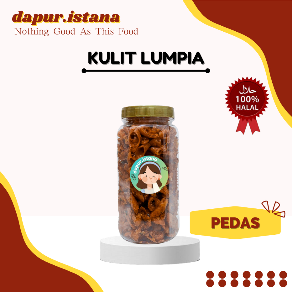 

keripik kulit lumpia gulung pedas daun jeruk renyah 200gram