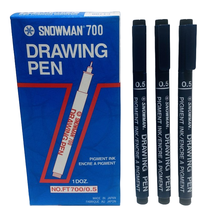 

PULPEN DRAWING SNOWMAN 0.5 NO.FT 700 ( HITAM )