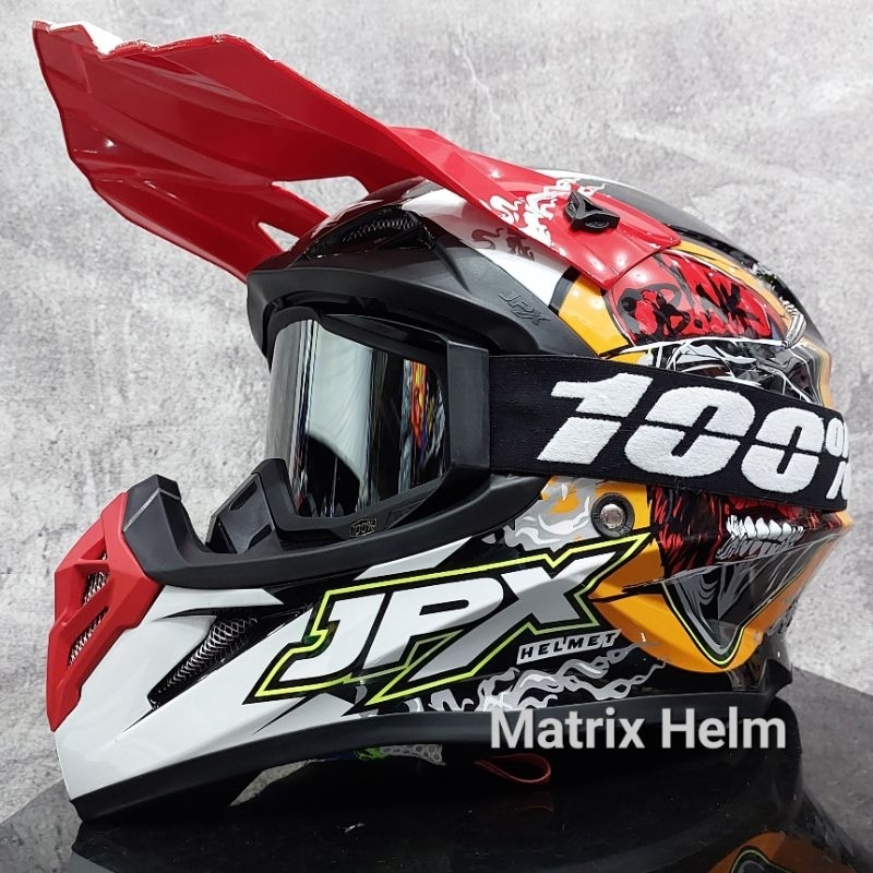 Jpx Cross Fox1 X38 obink black glossy Helm Trail Google