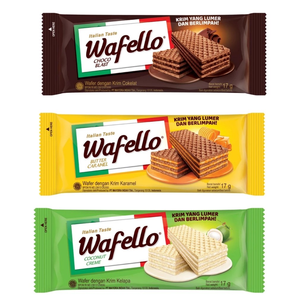 

ROMA WAFELLO WAFER RENCENG ISI 10 PCS