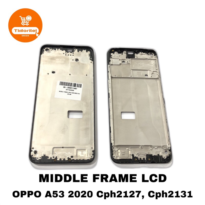 MIDDLE FRAME LCD OPPO A53 2020 CPH2127, CPH2131 / BEZZEL TULANG TENGAH OPPO A53