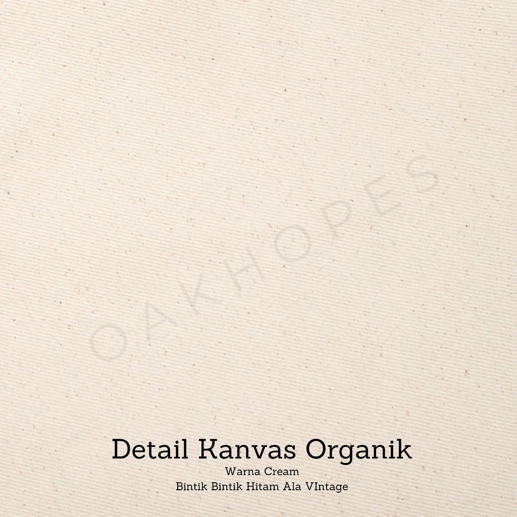 FAVORIT OAKHOPES - TOTE BAG KANVAS CREAM - TAS LAPTOP - TOTEBAG PRIA WANITA - DEXA BAG