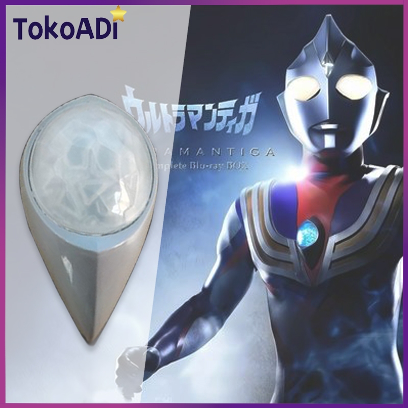 Ultraman Tiga Chest Light Timer /Lampu Di Dada Ultraman / Color Timer Dengan Suara Dan Lampu