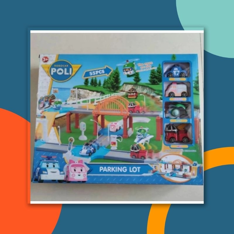 Mainan Anak Mobil-mobilan Track Robocar poli xz-323