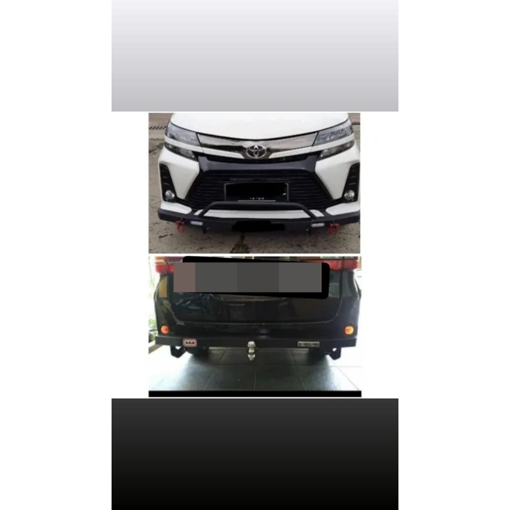 Paket Tanduk Depan + Towing ARB Belakang untuk Mobil avanza/xenia OLD