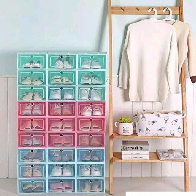 kotak Sepatu Transparan Impor box sepatu