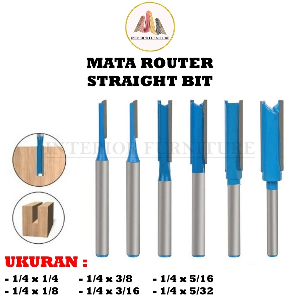 Mata Router HPL Trimmer Profil Kayu Straight Bit HPL Kayu Potong